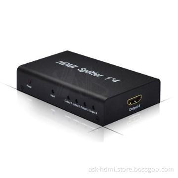 1 input 4 output HDMI Amplifier splitter box